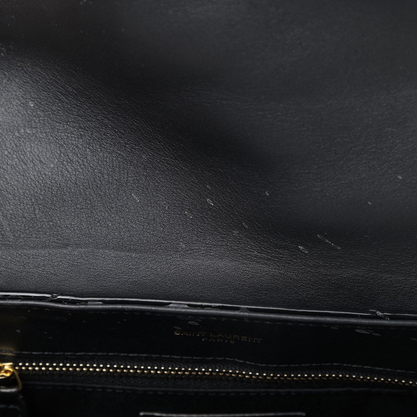 Patent Y Quilted Monogram Toy Loulou Crossbody Bag Black