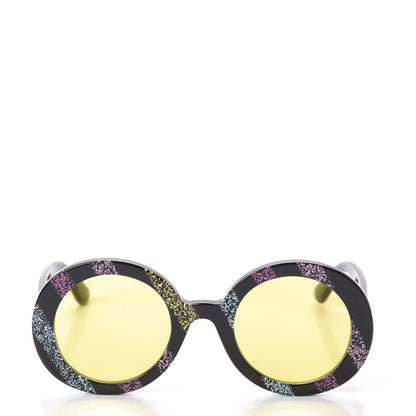 Gucci Acetate Round Glitter GG0319S Sunglasses Rainbow 2 of 8