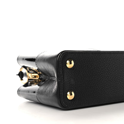 Louis Vuitton Taurillon Calfskin Karung Patchwork Capucines BB Black 7 of 9