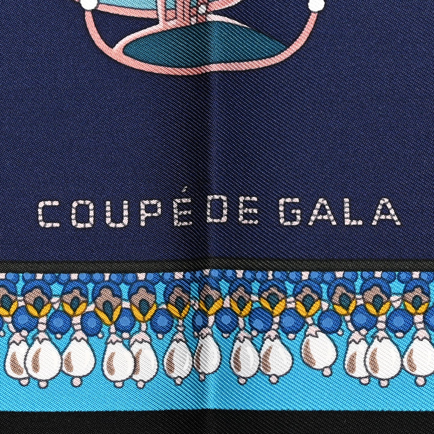 Silk Coupe De Gala Pocket Square Marine Naturel Ciel