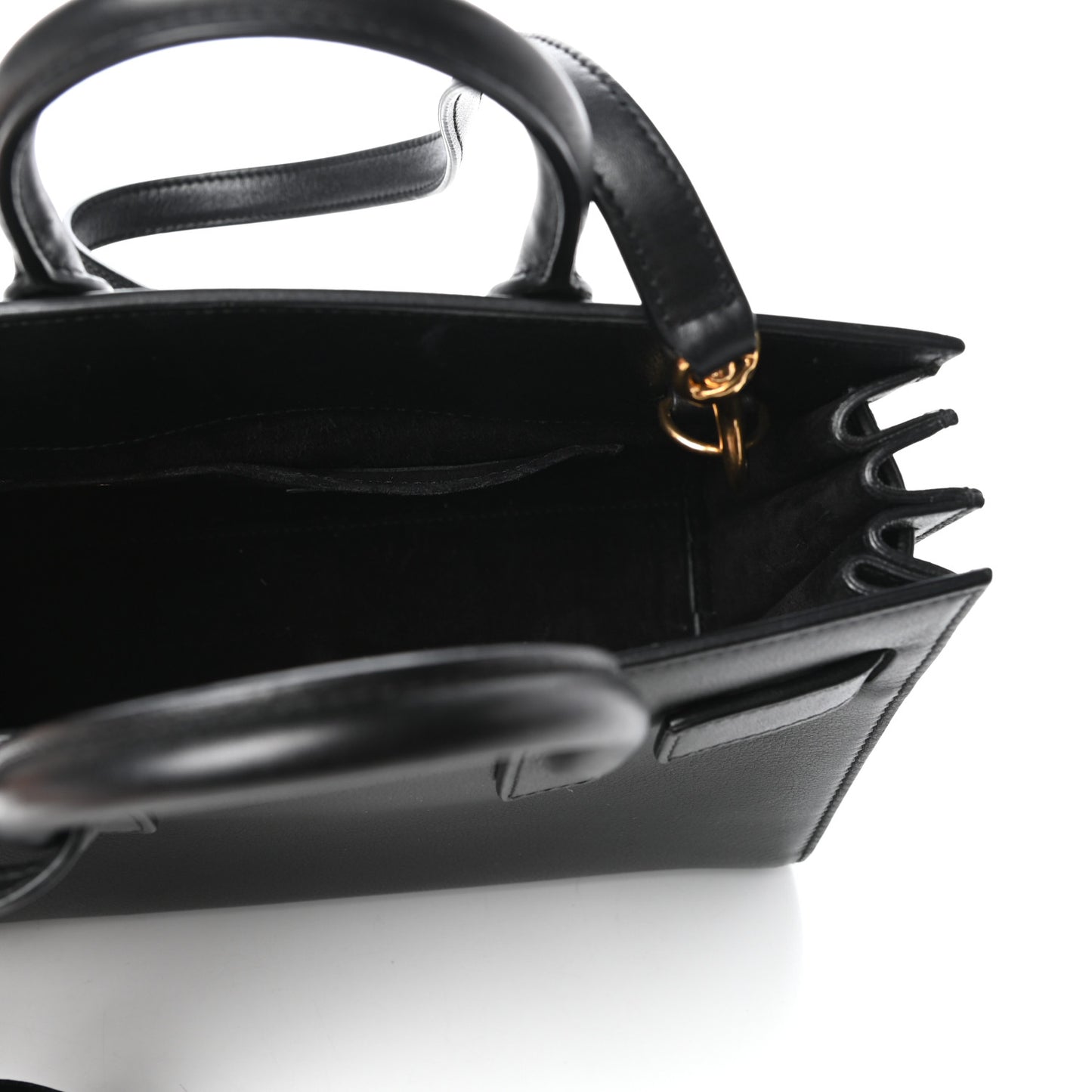 Calfskin Nano Sac De Jour Black