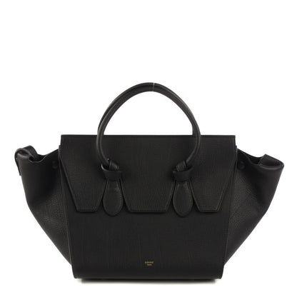 Celine Crisped Calfskin Mini Tie Tote Black 1 of 8