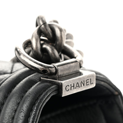 Chanel Calfskin Quilted Large Boy Flap Black 11 of 13