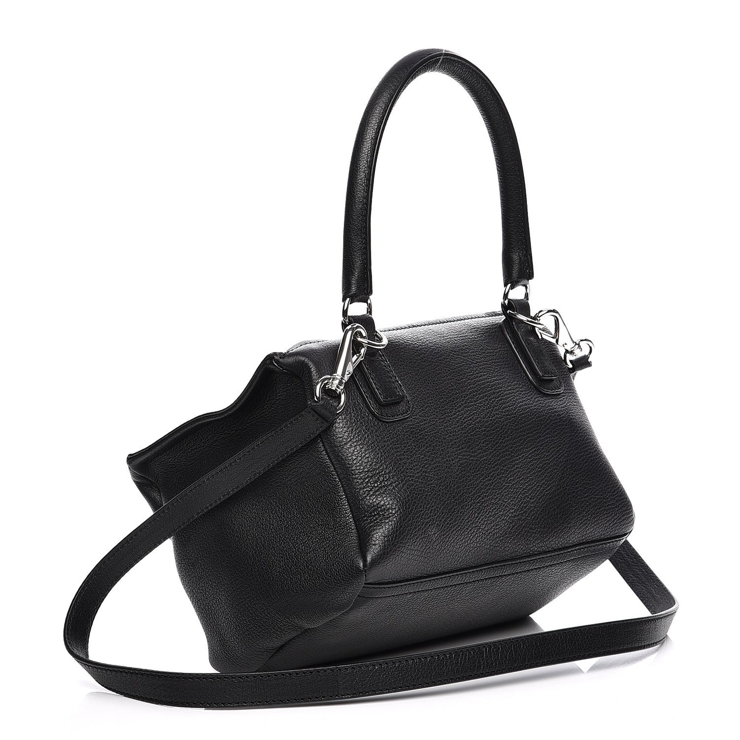 Sugar Goatskin Small Pandora Black