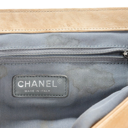 Chanel Washed Lambskin Quilted Medium Chain Around Messenger Light Beige 6 of 6