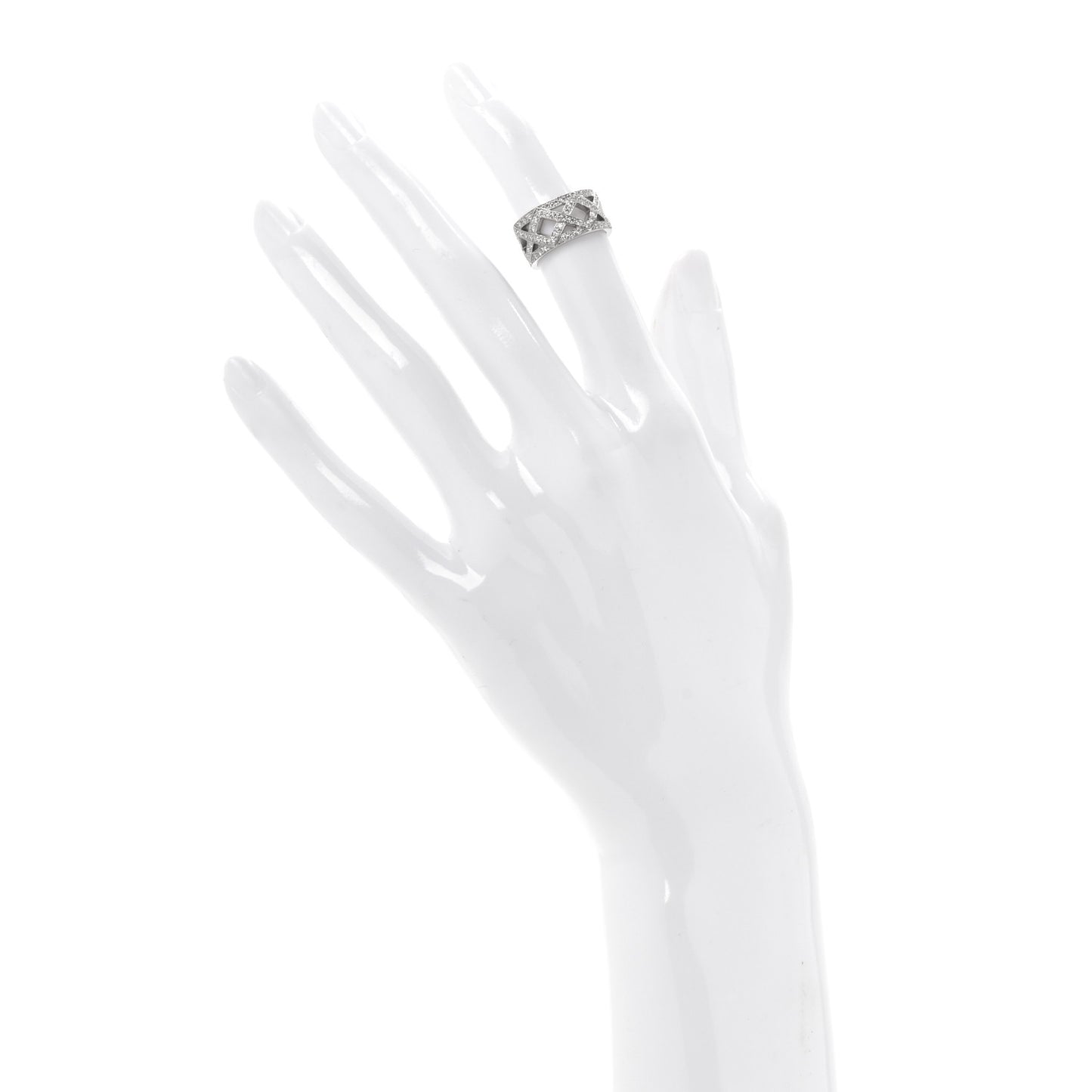 Platinum Diamond Legacy Celebration Braided Band Ring 45 3.5