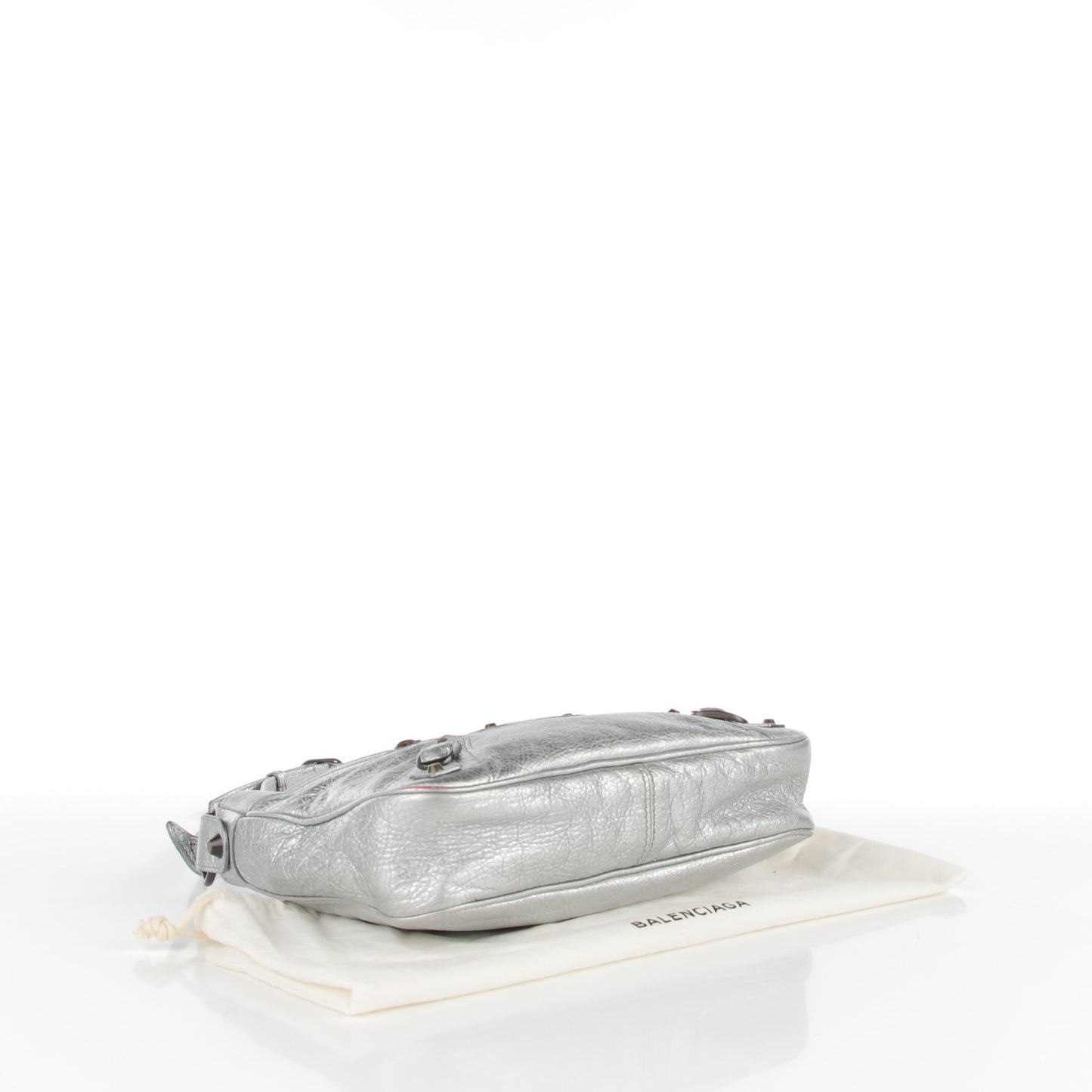 Agneau Classic Hardware Hip Gris Aluminum