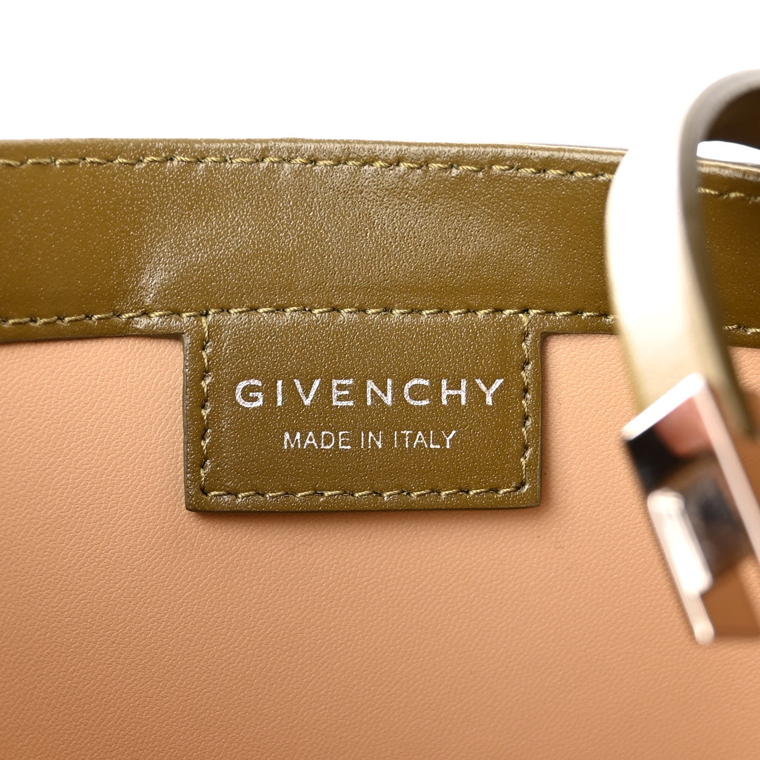 Givenchy Box Calfskin Small Cut Out Shoulder Bag Green 6 of 8