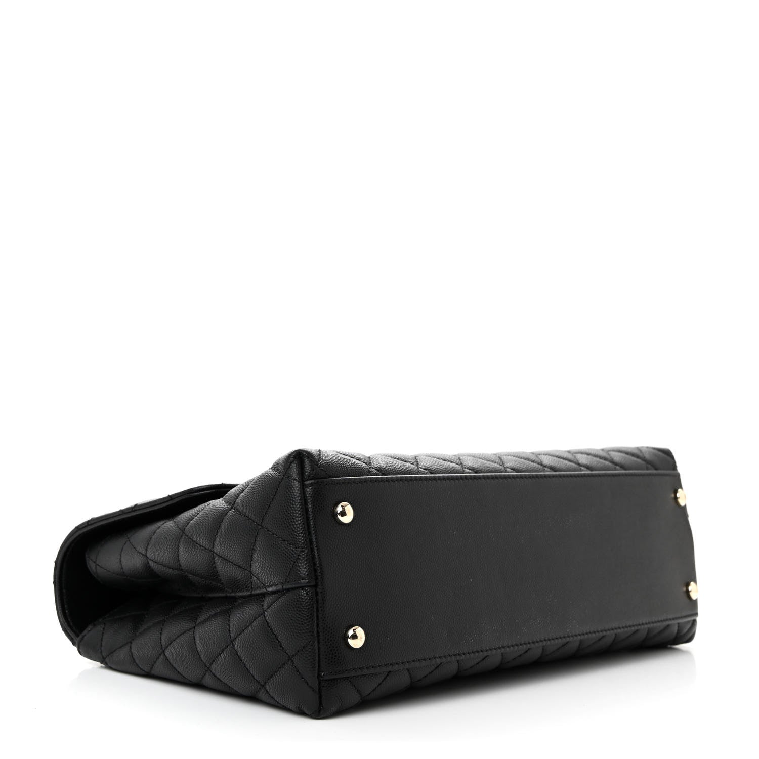 Chanel Caviar Quilted Medium Coco Handle Flap Black 4 of 11