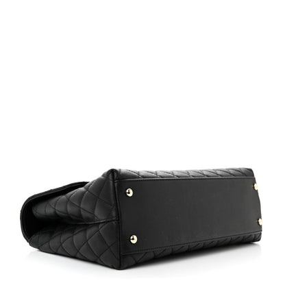 Chanel Caviar Quilted Medium Coco Handle Flap Black 4 of 11