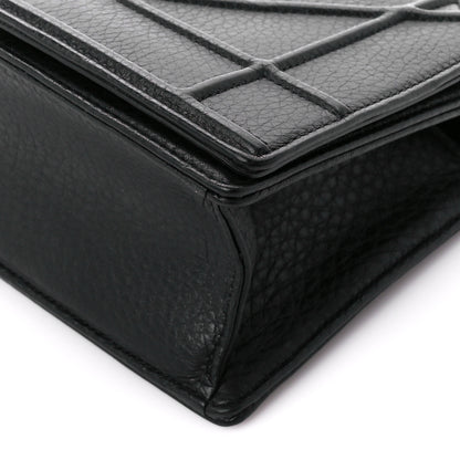 Christian Dior Grained Calfskin Small Diorama Flap Bag Black 11 of 11