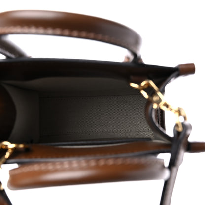 Gucci GG Supreme Monogram Azalea Calfskin Mini Retro Interlocking G Tote Bag Beige Ebony Brown Sugar 5 of 9