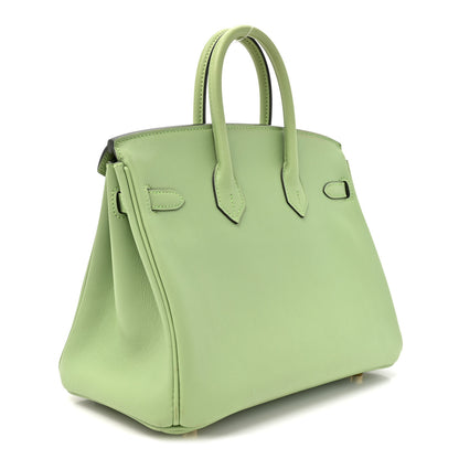 Hermes Swift Birkin 25 Vert Criquet 3 of 14