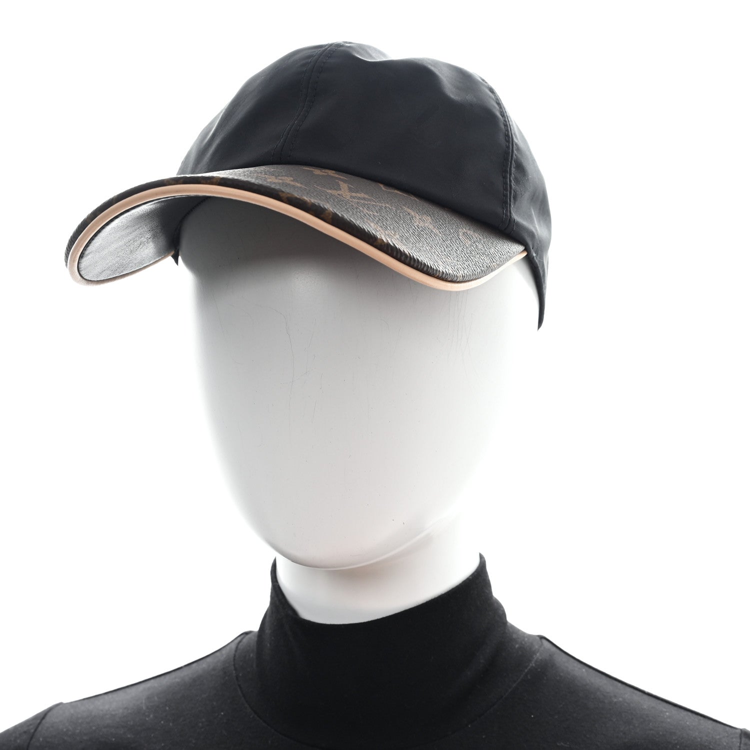 Louis Vuitton Polyester Silk Monogram LV Get Ready Cap L Black