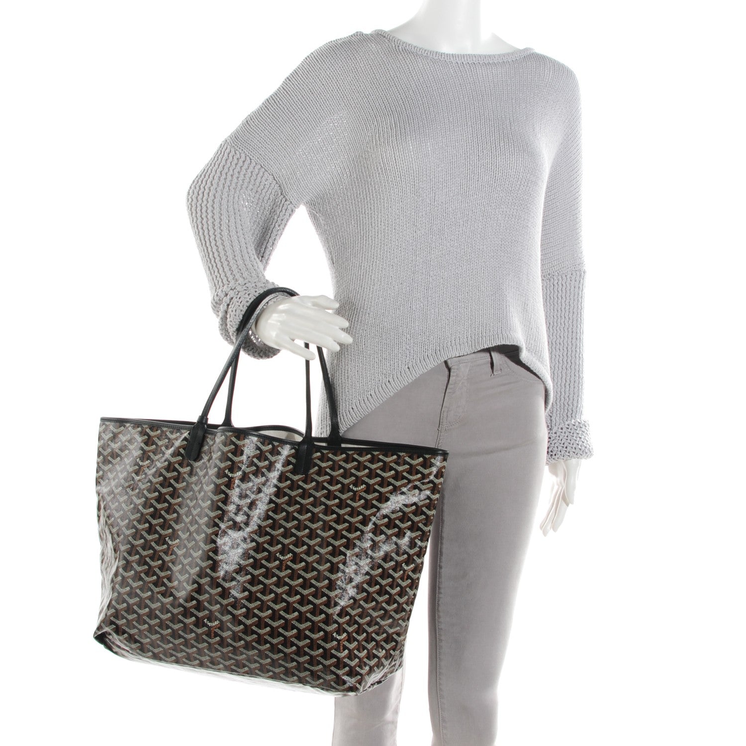 Goyard Goyardine Saint Louis GM Black 2 of 8