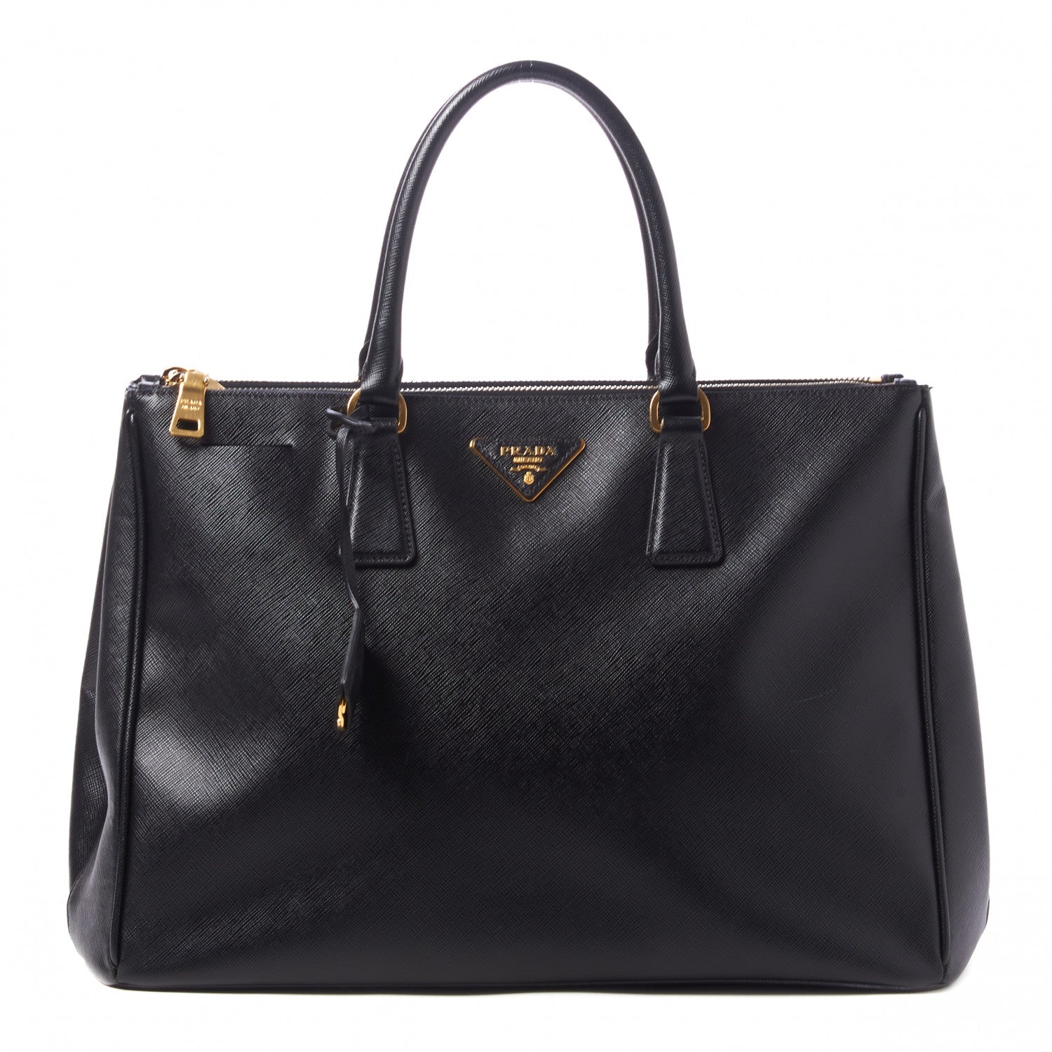 Prada Saffiano Large Galleria Double Zip Tote Black 1 of 9