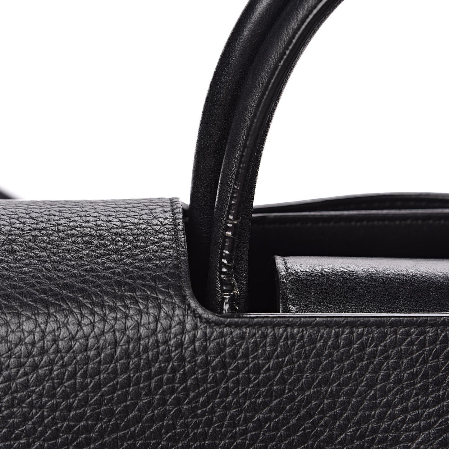 Grained Calfskin Medium Diorever Flap Black