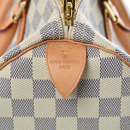 Louis Vuitton Damier Azur Speedy 30 7 of 9