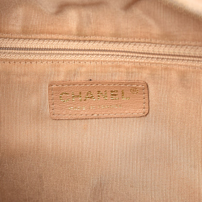 Chanel Caviar Quilted Large Bowler Bag Beige 6 of 15