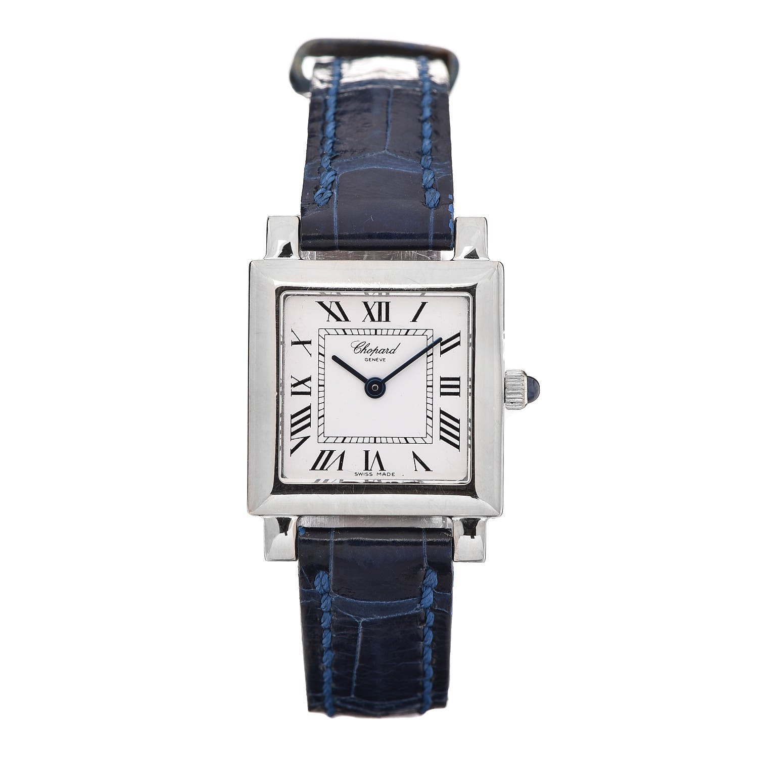 Chopard 18K White Gold Alligator 22mm Classique Quartz Watch 1 of 9