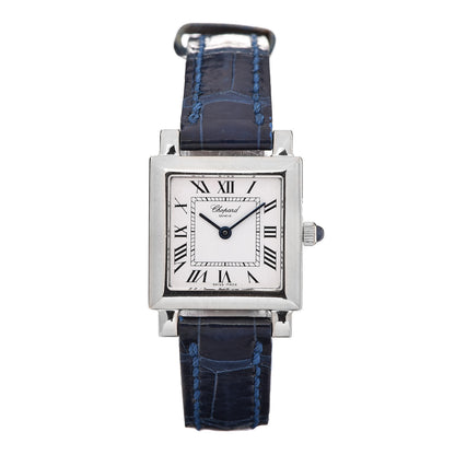 Chopard 18K White Gold Alligator 22mm Classique Quartz Watch 1 of 9