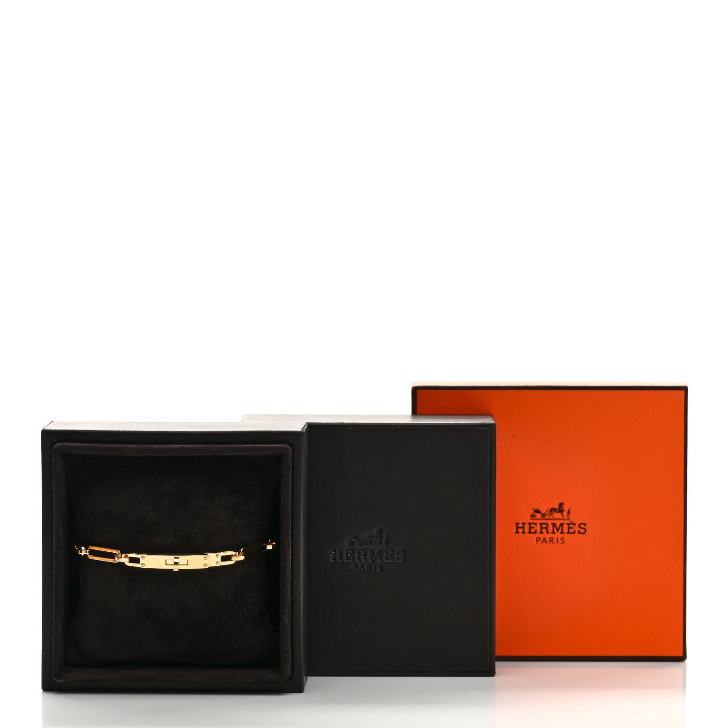 Hermes 18K Yellow Gold PM Kelly Chaine Bracelet SH 4 of 4