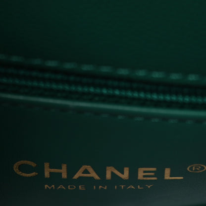 Chanel Caviar Quilted Extra Mini Coco Handle Flap Green 6 of 10