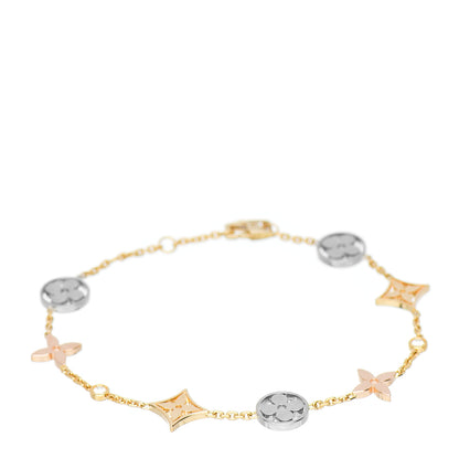 Louis Vuitton 18K Yellow White Pink Gold Diamond Idylle Blossom Bracelet 1 of 3