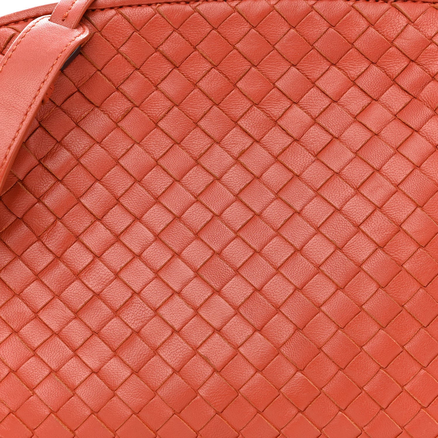 Bottega Veneta Nappa Intrecciato Nodini Crossbody Messenger Red 7 of 10