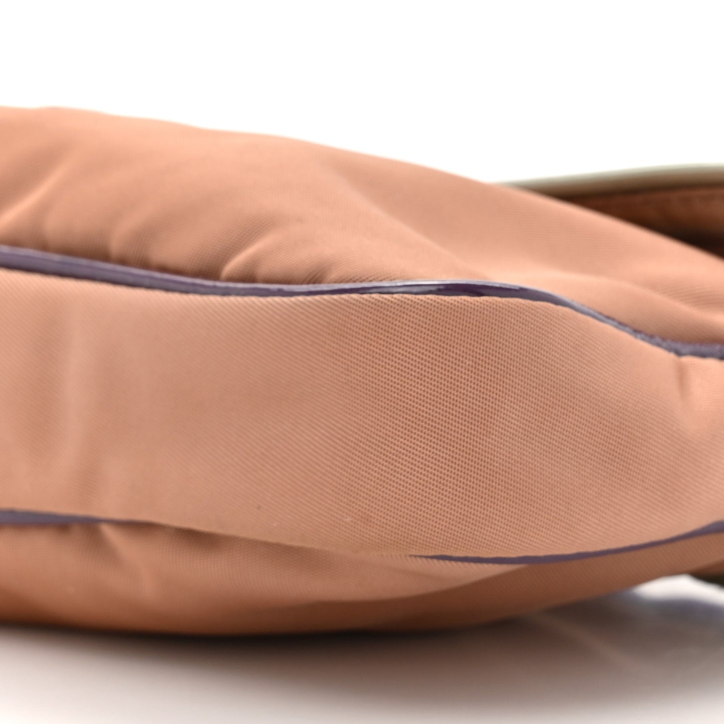 Nylon Vernice Belt Bag Purple Beige Black
