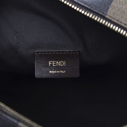 Fendi Pequin Spalmati Vitello Flamingo Small Boston Tobacco Blue Neon 6 of 10