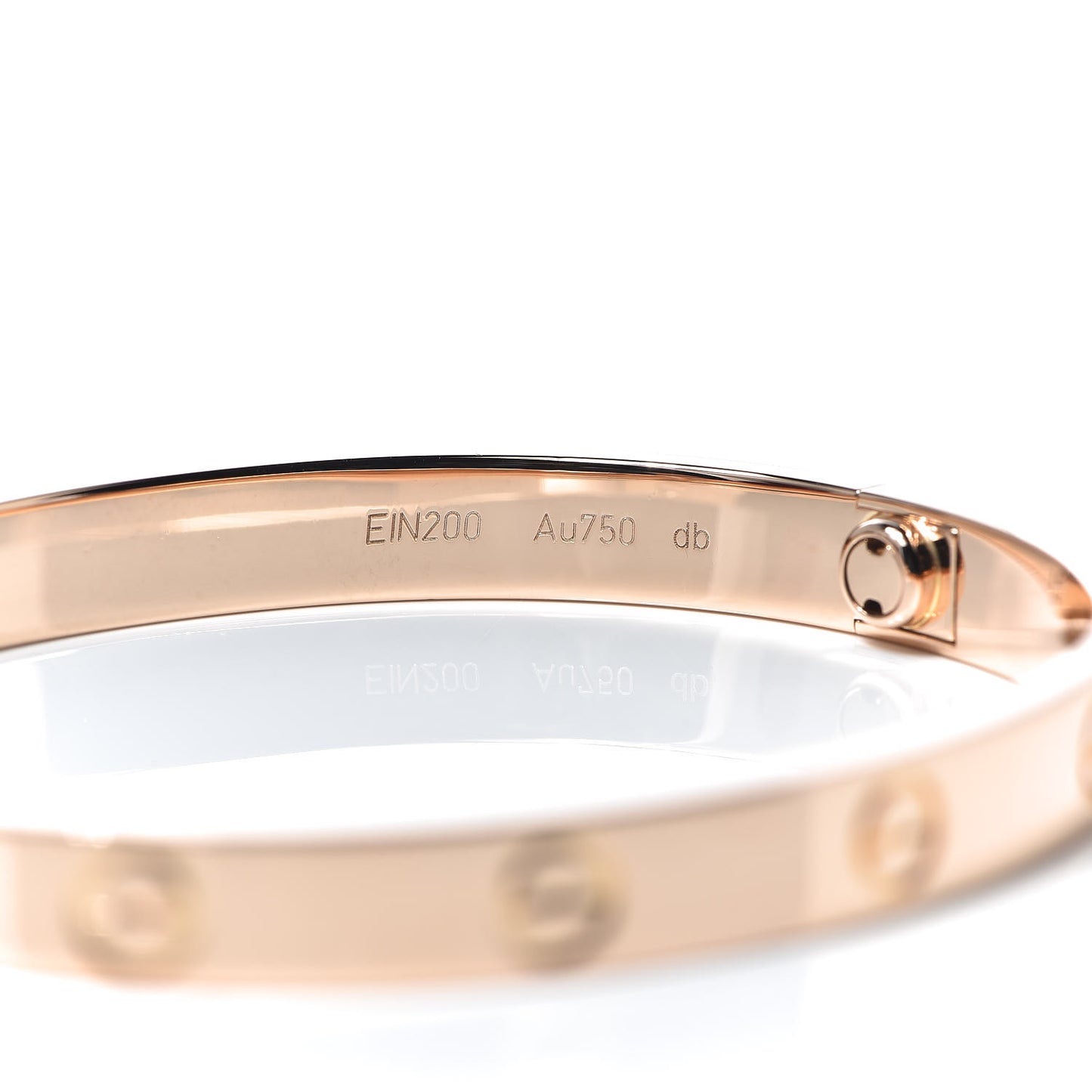 18K Pink Gold LOVE Bracelet 17