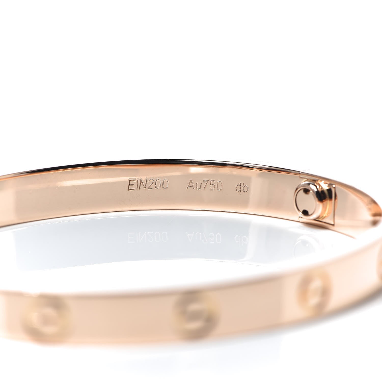 Cartier 18K Pink Gold LOVE Bracelet 17 5 of 7