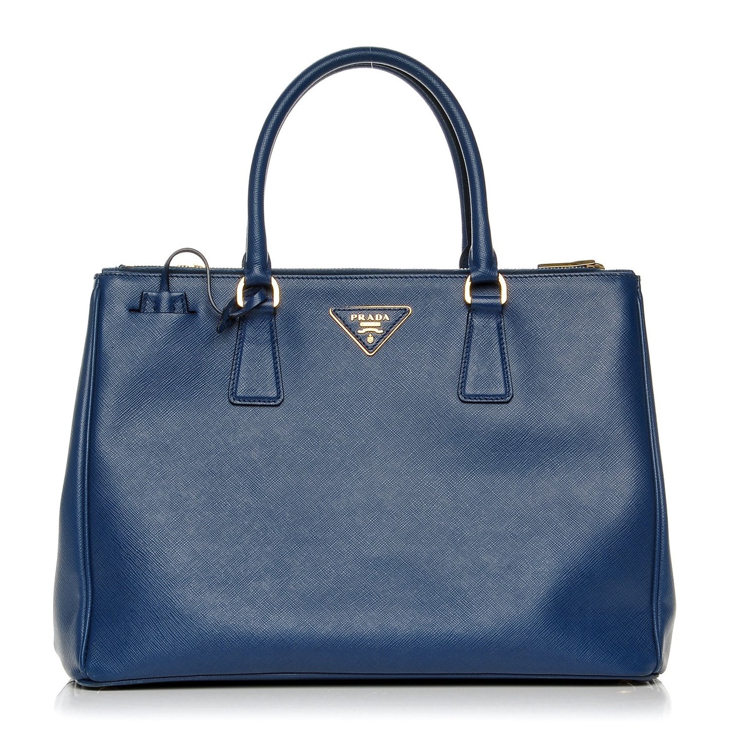 Saffiano Medium Galleria Double Zip Tote Bluette