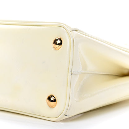 Prada Saffiano Vernice Mini Galleria Double Zip Tote Bianco 11 of 11