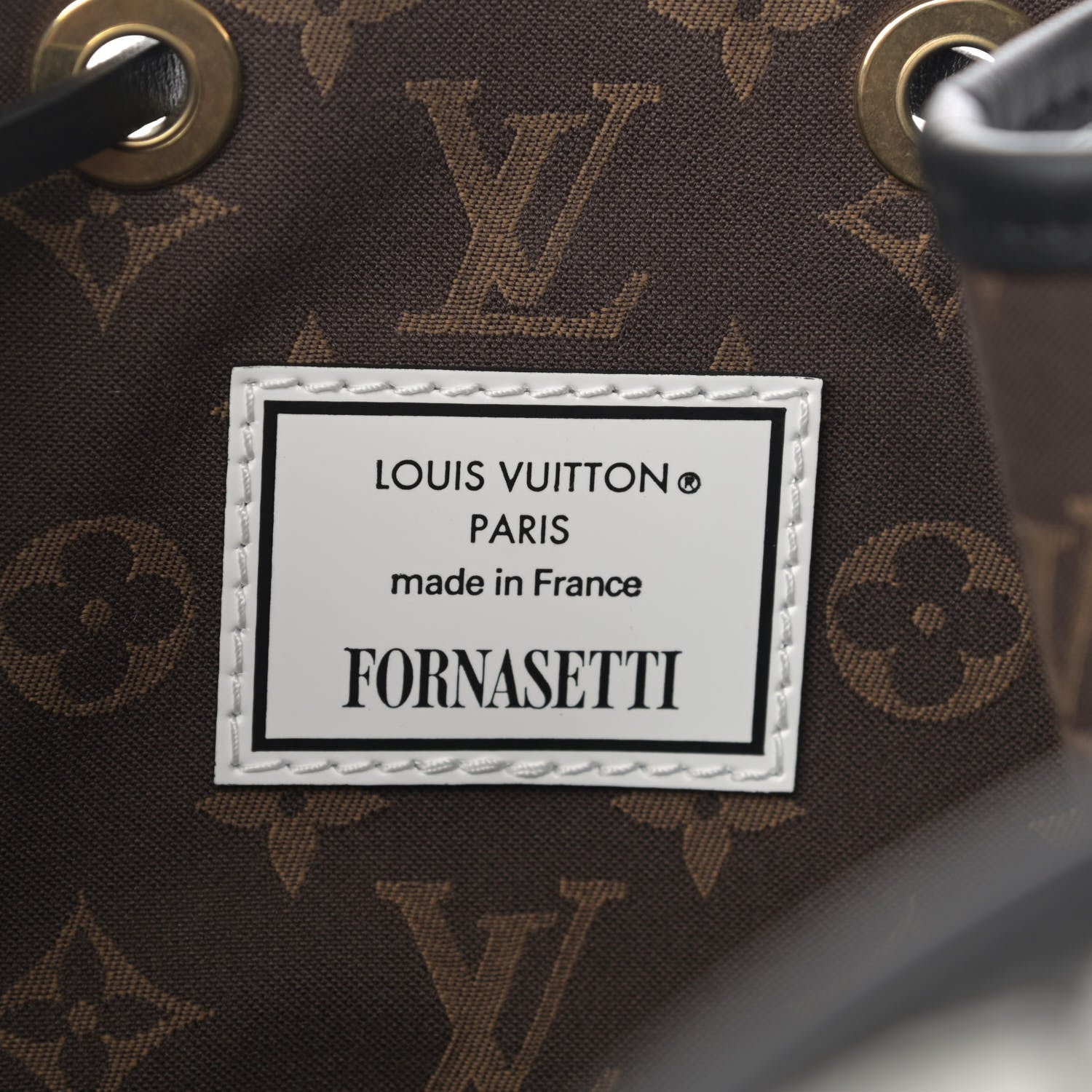 Louis Vuitton X FORNASETTI Calfskin Architettura Noe MM Black White 6 of 12