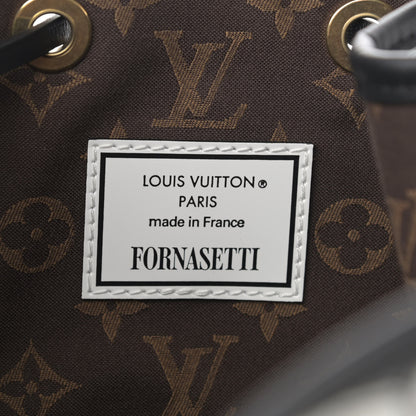 Louis Vuitton X FORNASETTI Calfskin Architettura Noe MM Black White 6 of 12