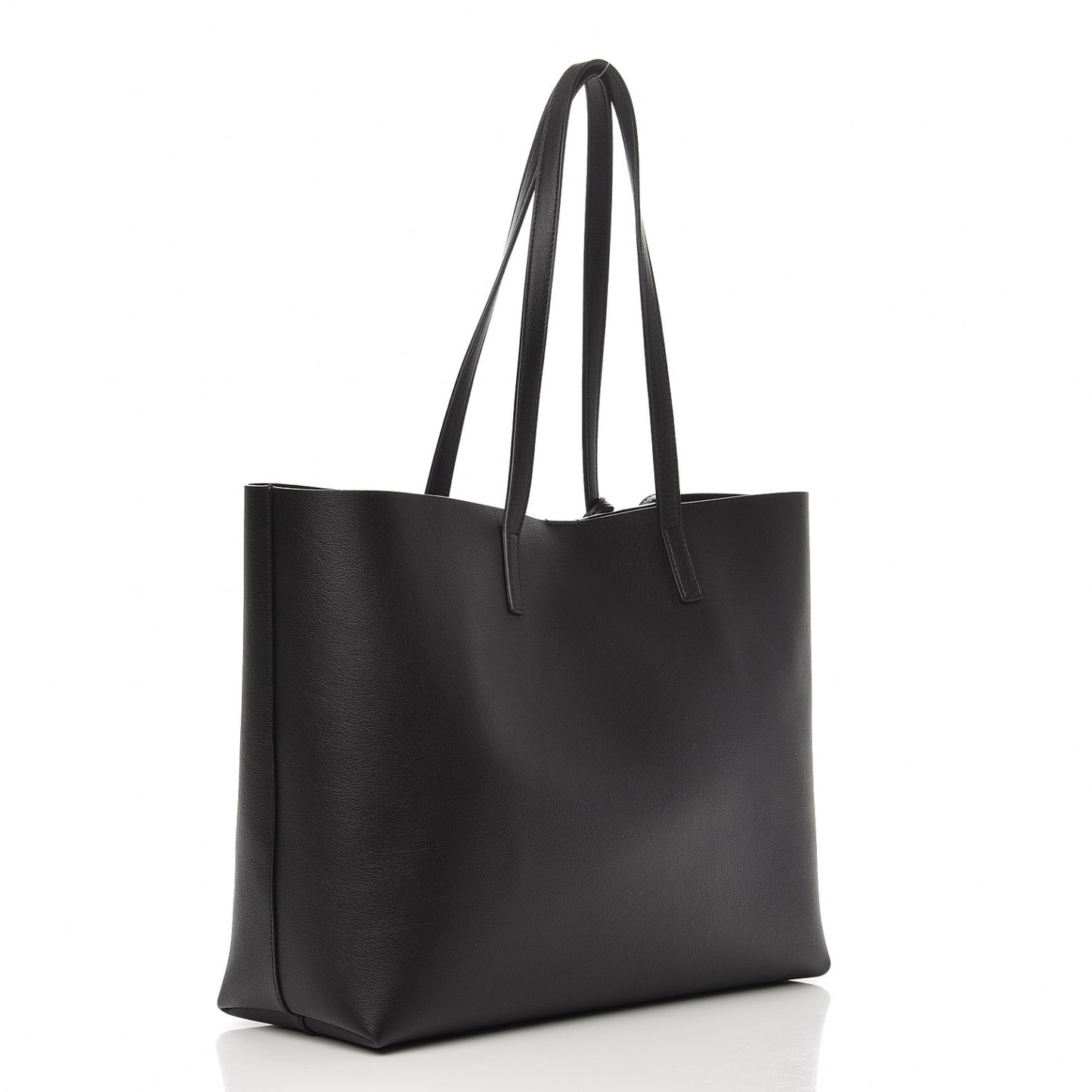Calfskin Large Shopping Tote Black