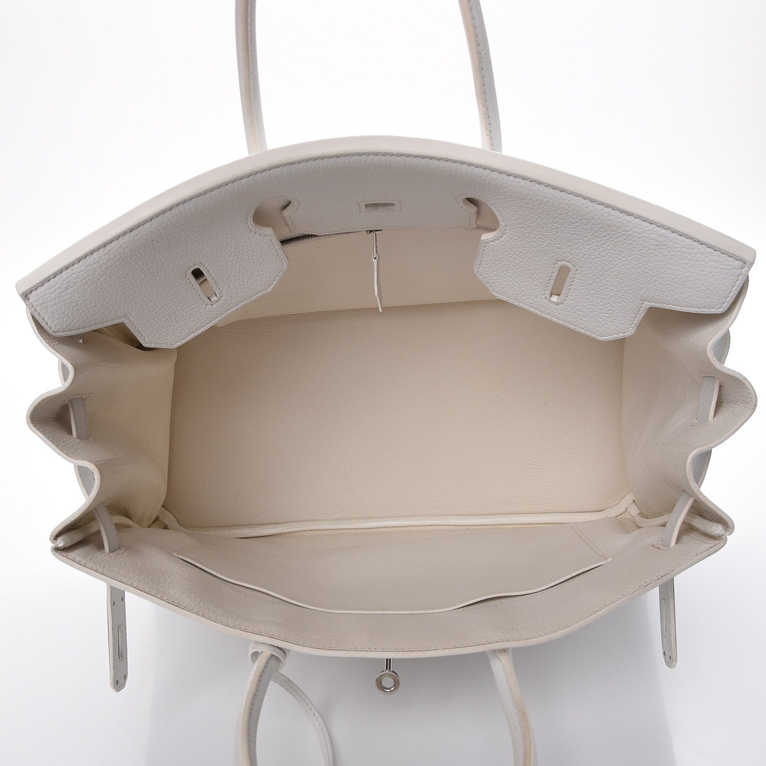 Hermes Taurillon Clemence Birkin 35 White 7 of 44