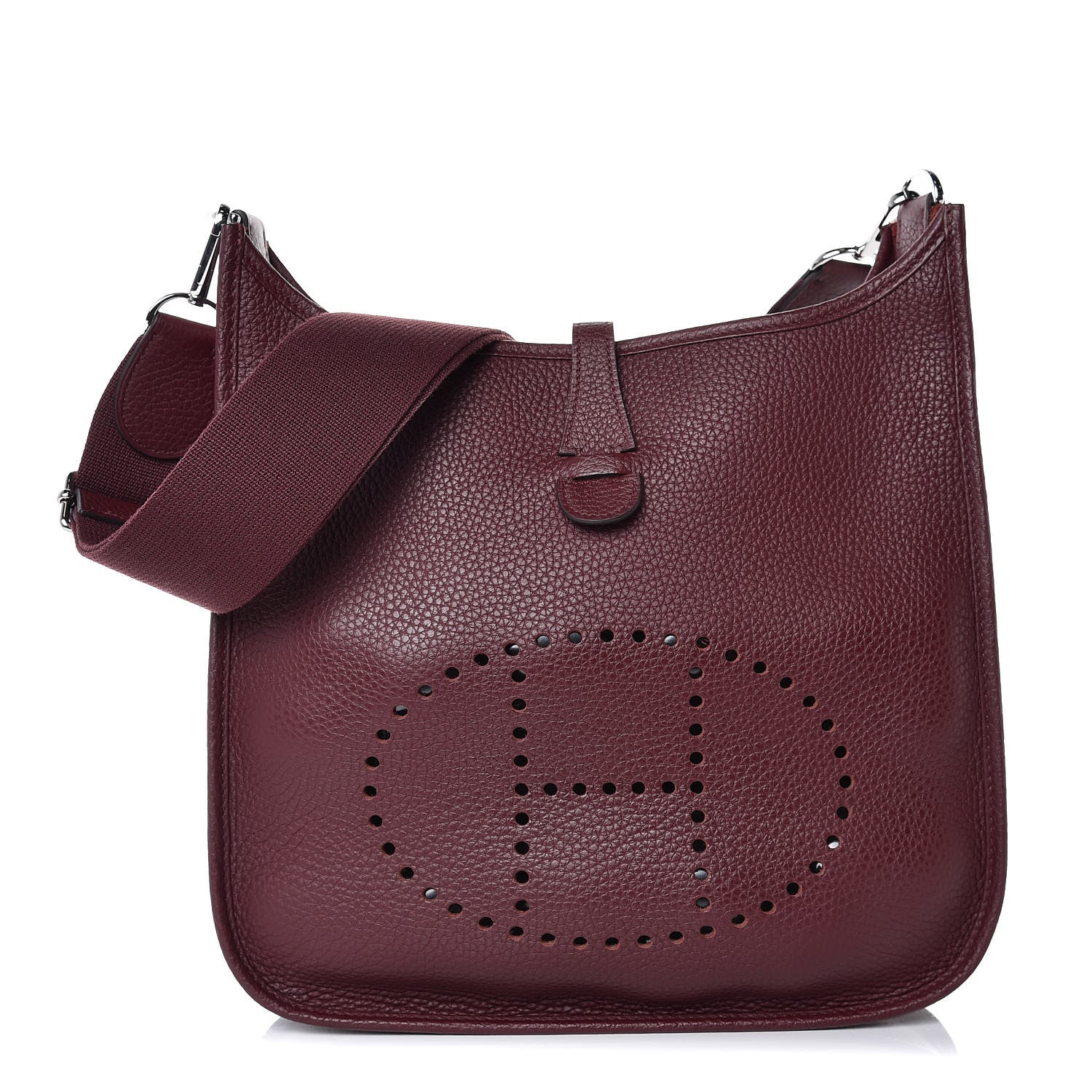 Hermes Taurillon Clemence Evelyne III PM Bordeaux 1 of 8