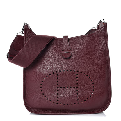 Hermes Taurillon Clemence Evelyne III PM Bordeaux 1 of 8