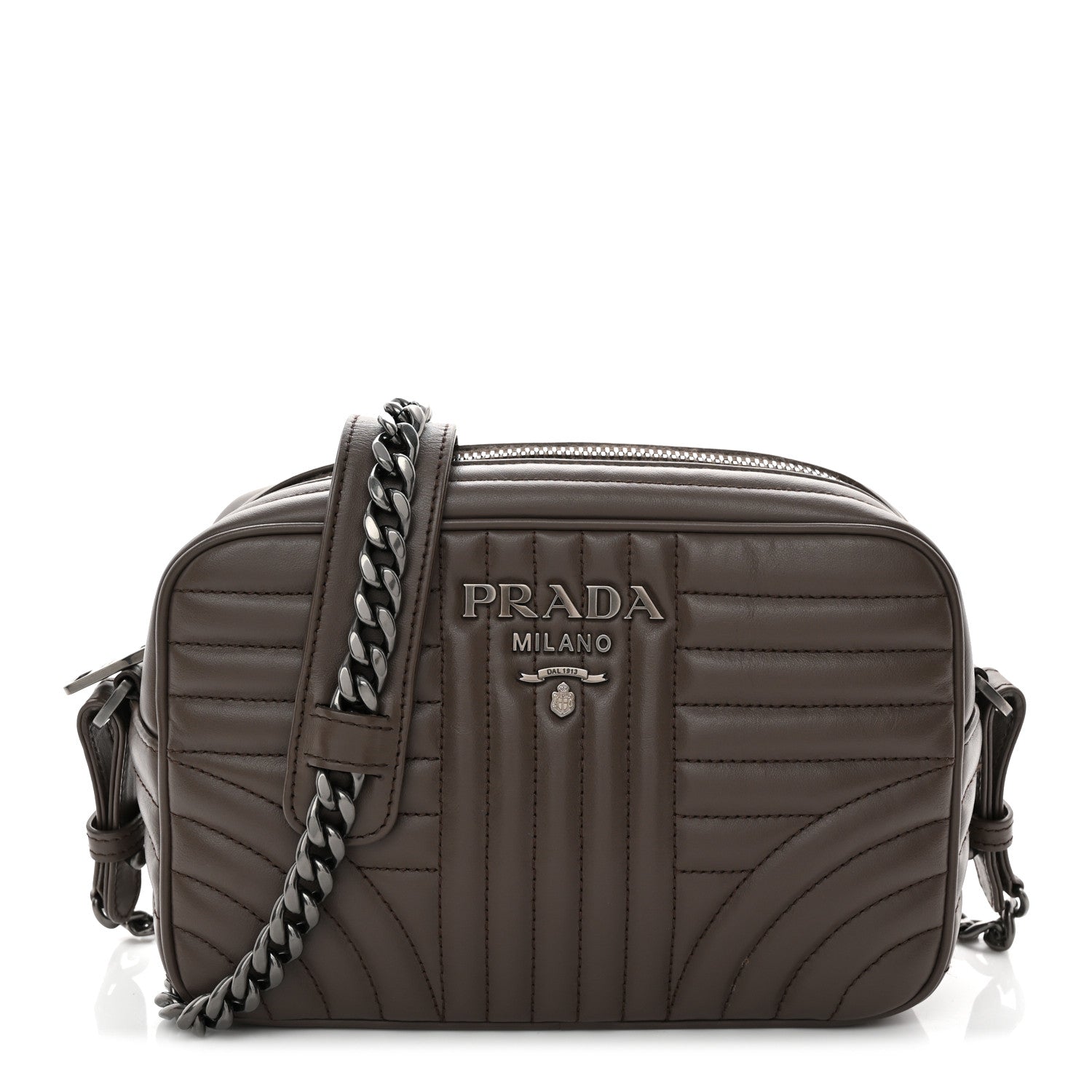 Prada Soft Calfskin Diagramme Camera Bag Bambu 1 of 10