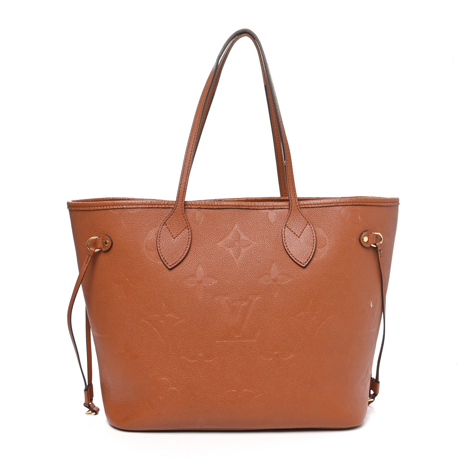 Louis Vuitton Empreinte Monogram Giant Neverfull MM  Cognac 1 of 12