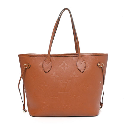 Louis Vuitton Empreinte Monogram Giant Neverfull MM  Cognac 1 of 12