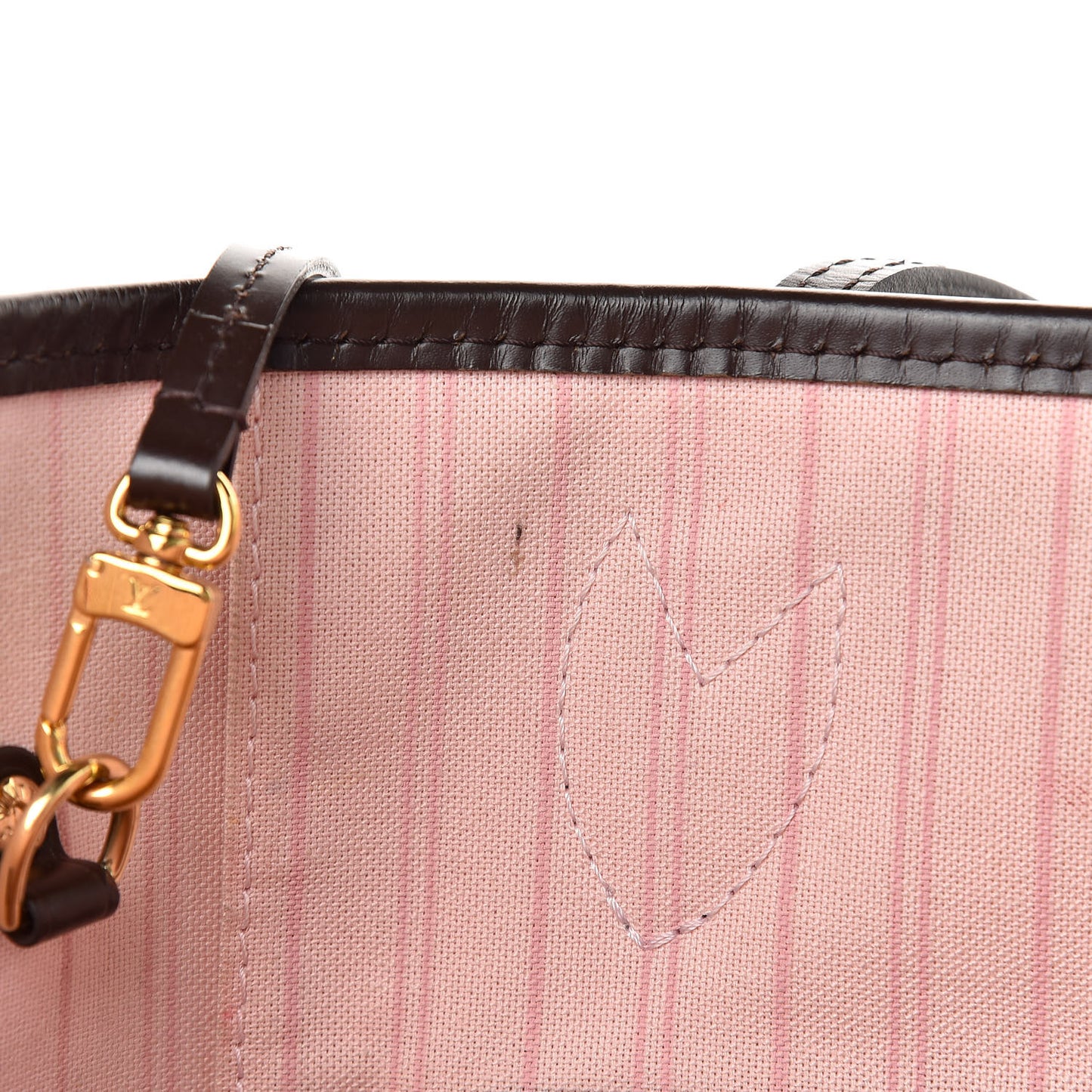 Damier Ebene Neo Neverfull MM Rose Ballerine