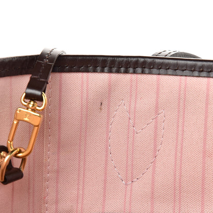 Louis Vuitton Damier Ebene Neo Neverfull MM Rose Ballerine 12 of 16