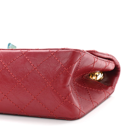 Chanel Aged Calfskin Quilted 2.55 Reissue Mini Flap Red 10 of 11