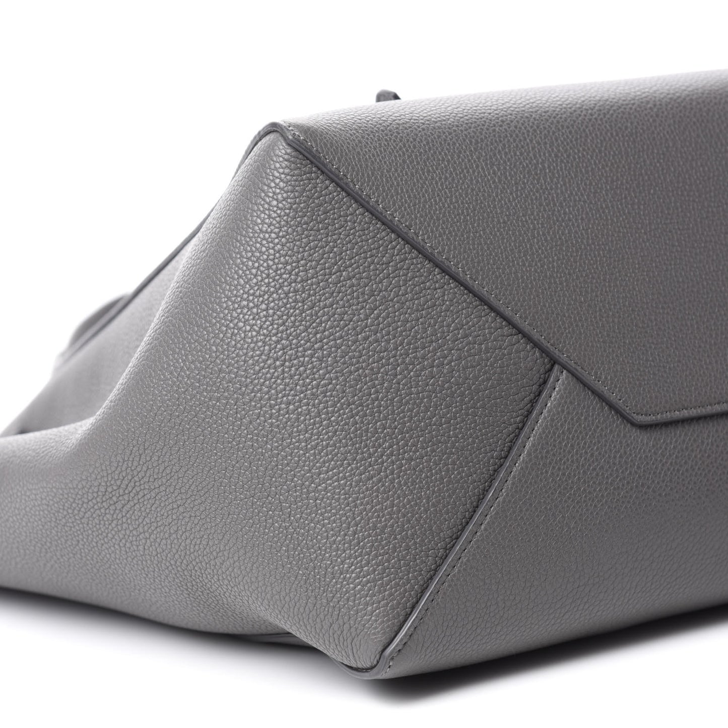 Soft Grained Calfskin Belt Cabas Phantom Medium Grey