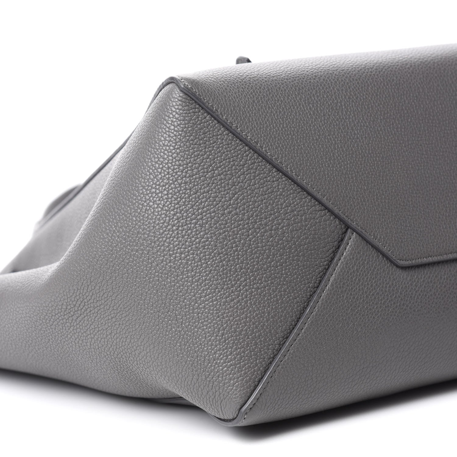 Celine Soft Grained Calfskin Belt Cabas Phantom Medium Grey 6 of 10
