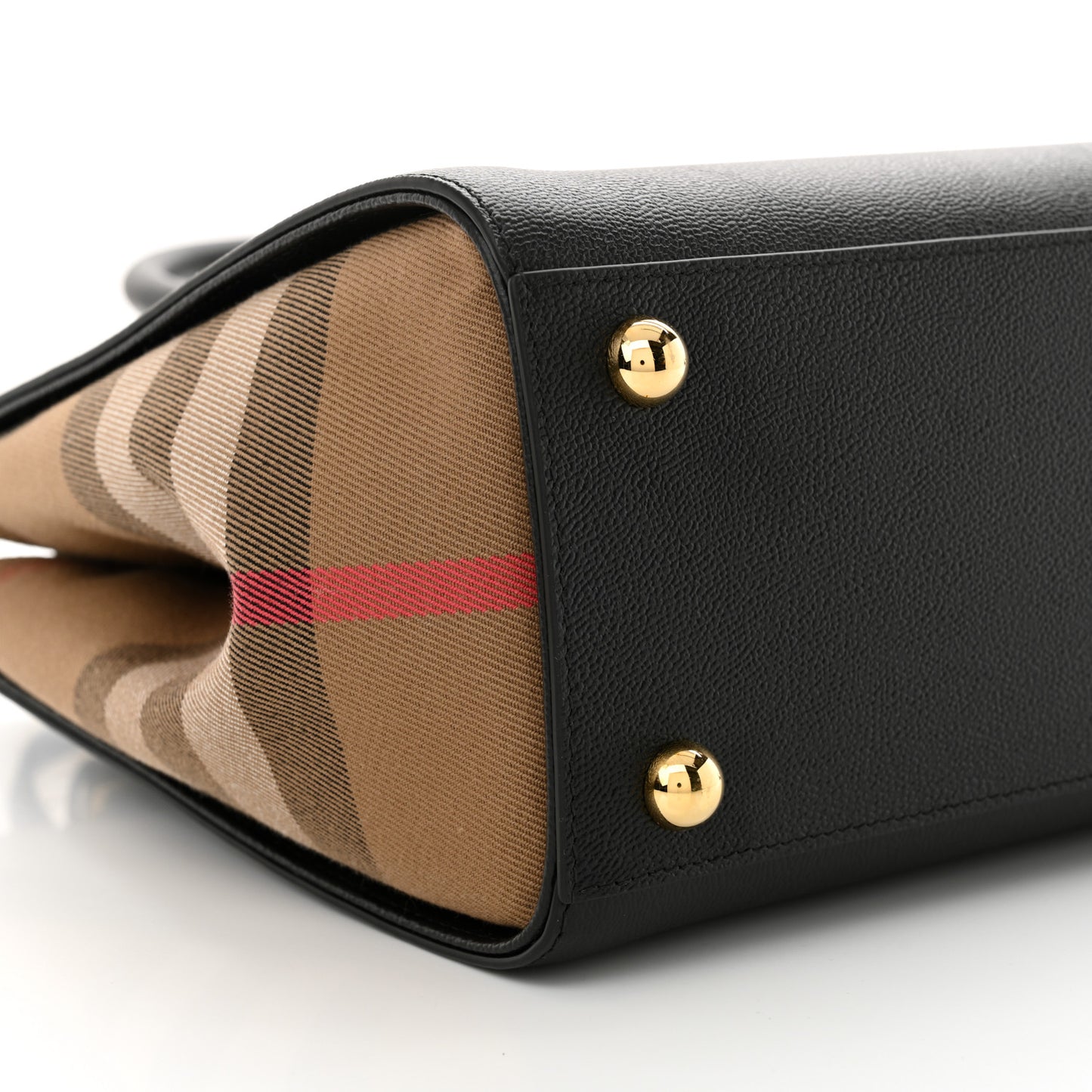 Calfskin Mega Check Small Banwell Tote Black